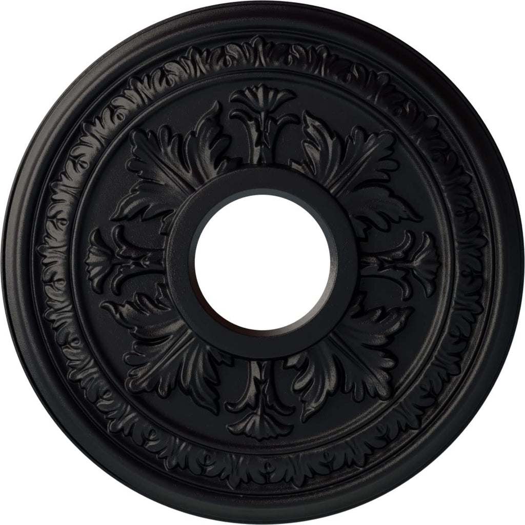 15 3/8"OD x 4 1/4"ID x 1 1/2"P Baltimore Fits Canopies up to 5 1/2" Ceiling Medallion, Steel Gray