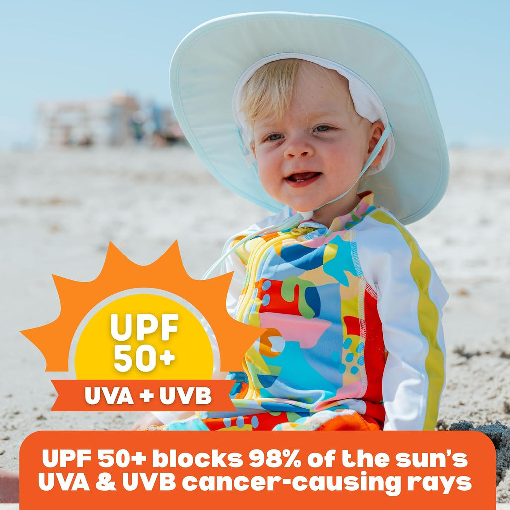 UPF 50 Kids' Wide Brim Sun Hat, Sun Protection Hat - Baby & Toddler