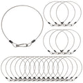 20 Pack Stage Light Safety Cables for Stage DJ Party Lights Thickened 1/8 Diameter Stainless Steel Security Cable