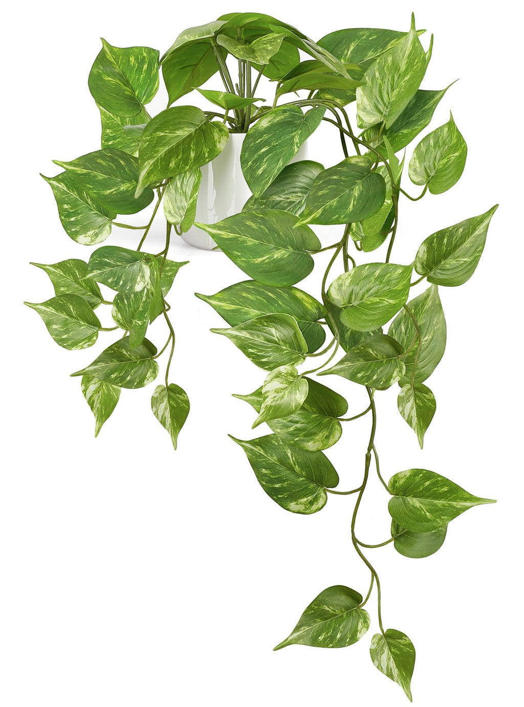 Fake Hanging Plants with Ceramic Pot, 25" Artificial Plants Indoor