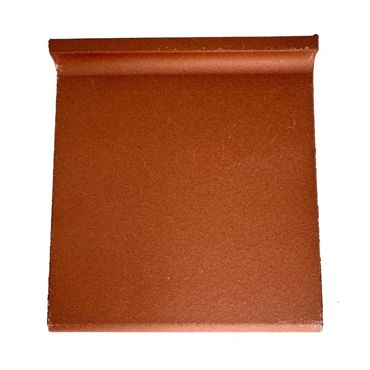 6x6 Colonial Red Quarry Cove Base Tile, Matte Non-Slip Ceramic for Sanitary Wall-to-Floor Edge, Indoor & Outdoor