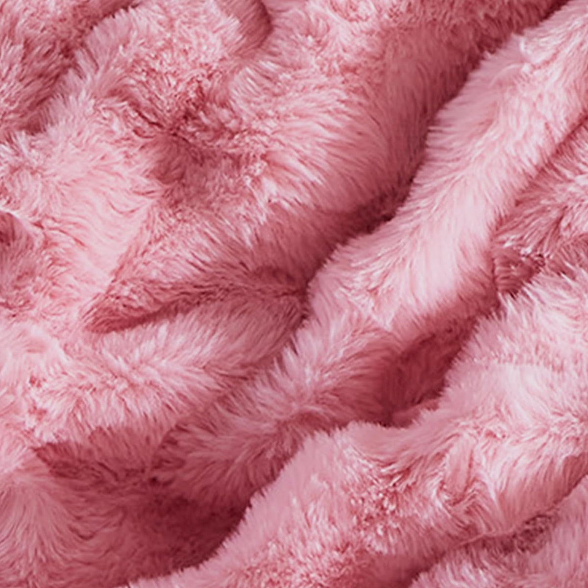 Fluffy Comforter Cover Set - Rabbit Fluff Faux Fur Duvet Cover Pink Plush Fuzzy Furry Bedding Sets