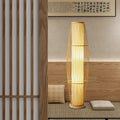 47 Inch Tall Bamboo Floor Lamp,Boho Style, Bedroom