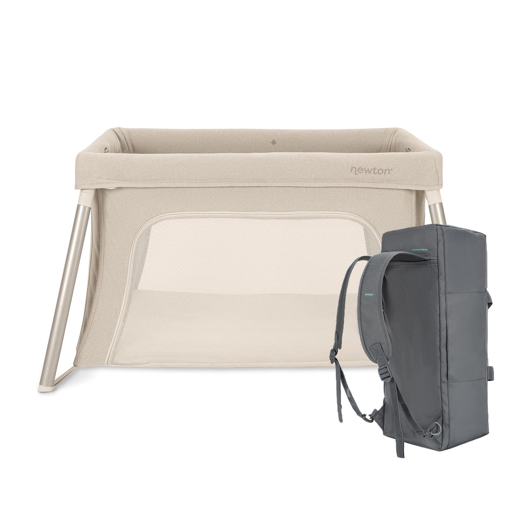Compact Travel Crib & Play Yard, Carry-On Size - Sand
