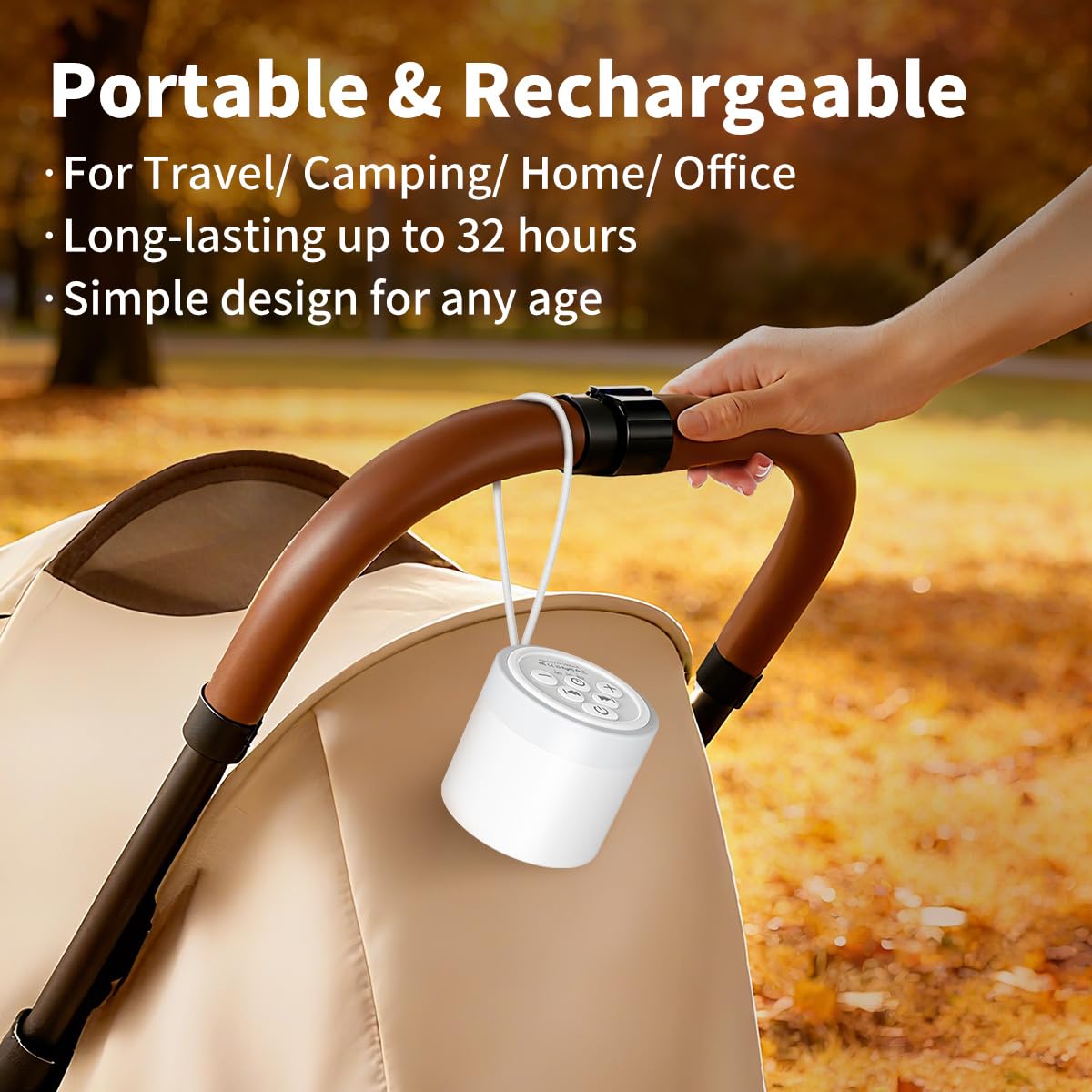Sound Machine Mini White Noise Machine with 30 4 Timers Memory Function for Newborn Baby Kids Adults Portable