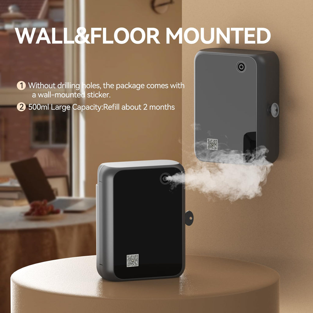 Smart Essential Oil Diffuser with Bluetooth, Waterless Scent Machine, and Large Room - Timer Function & Quiet