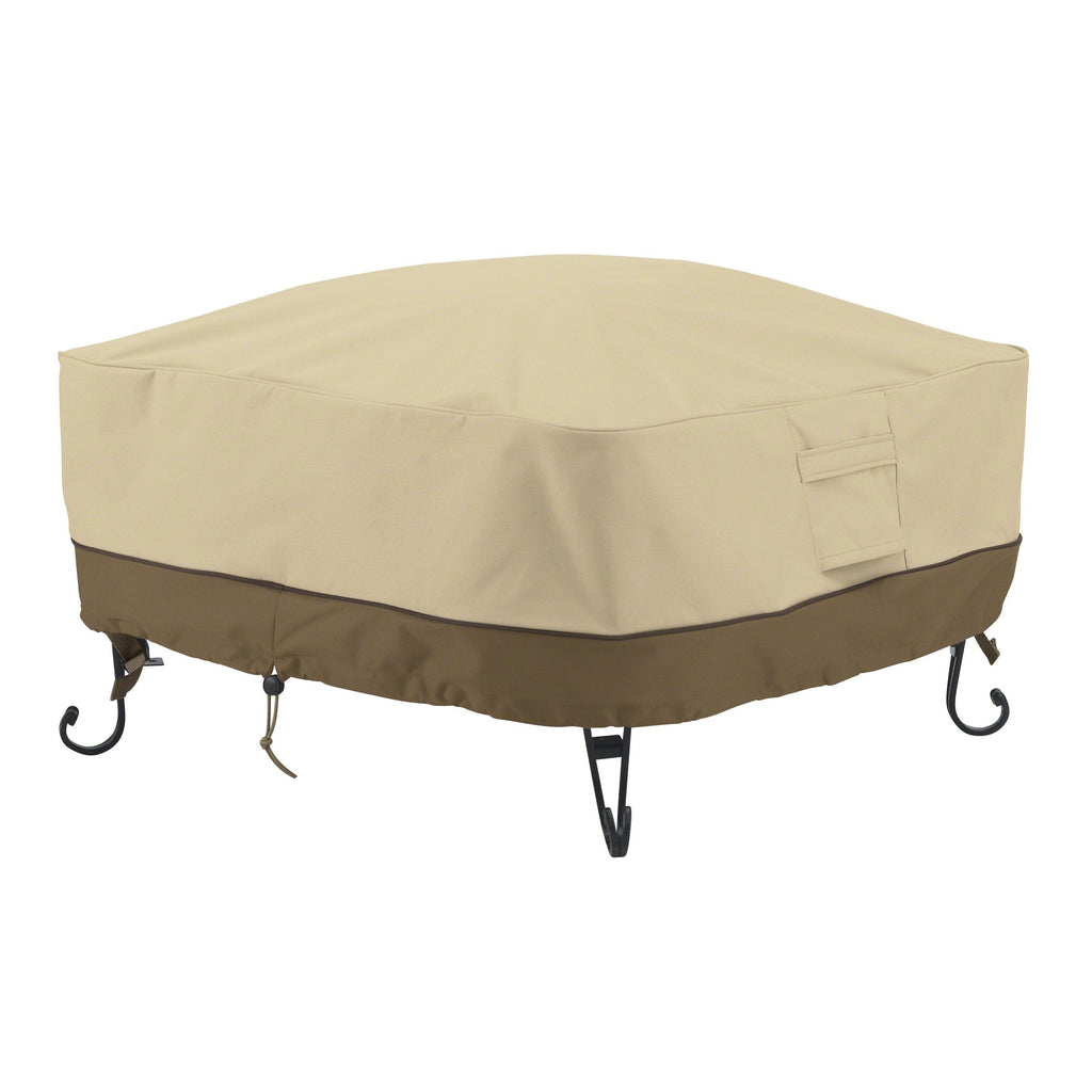 Veranda Water-Resistant 30 Inch Square Fire Pit Cover, Patio Furniture Covers