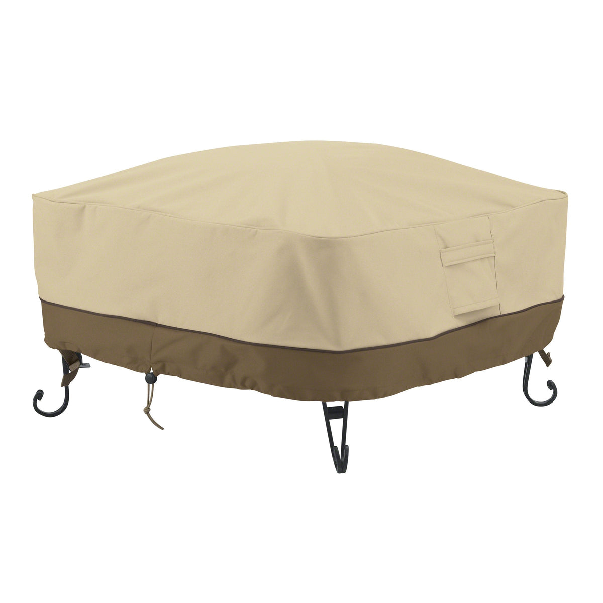 Veranda Water-Resistant 30 Inch Square Fire Pit Cover, Patio Furniture Covers