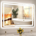 48x32 LED Bathroom Mirror, 6000LM, Separate Front and Back Lights