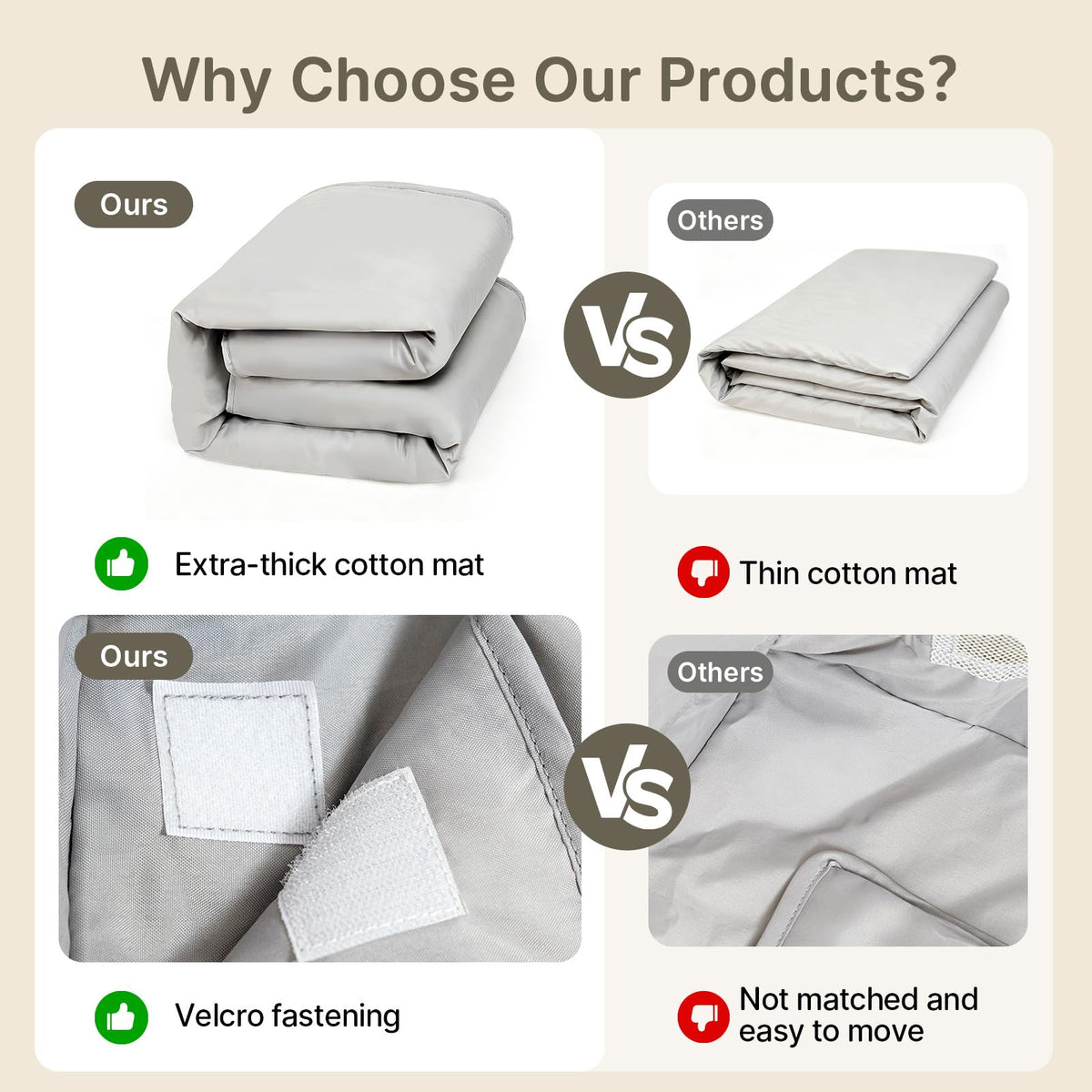 Foldable Baby Playpen with Mat, 50x50 Foldable Play Pen for Babies and Toddlers, Baby Playpen with Portable Design