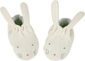 Baby Bunny Booties - Mint Knitted Organic Cotton Infant Shoes (Pack of 1)