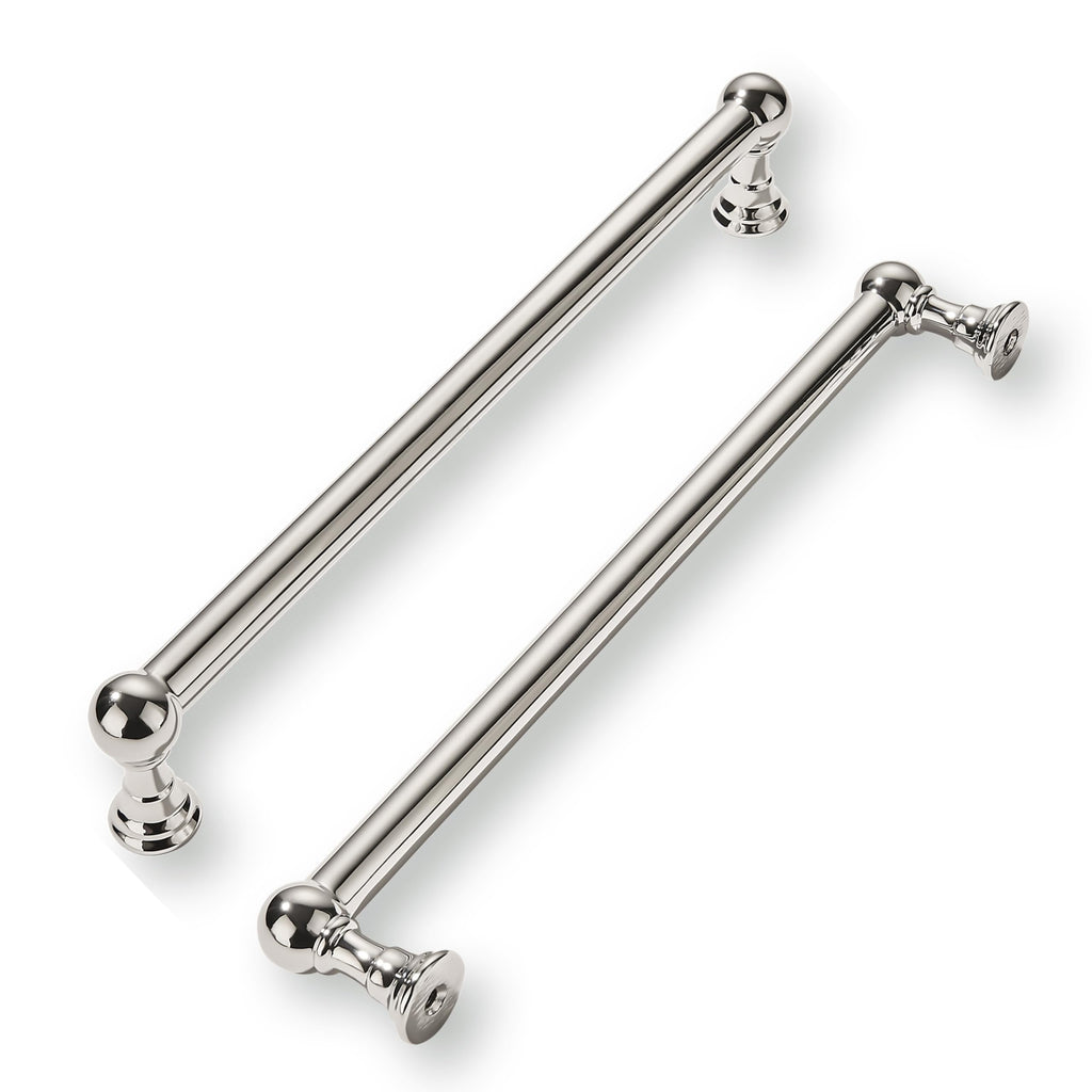 10 Pack 10 Inch Hole Center Polished Nickel Cabinet Pulls Heavy Duty Solid Cabinet Handles cabinets Dressers Kitchens