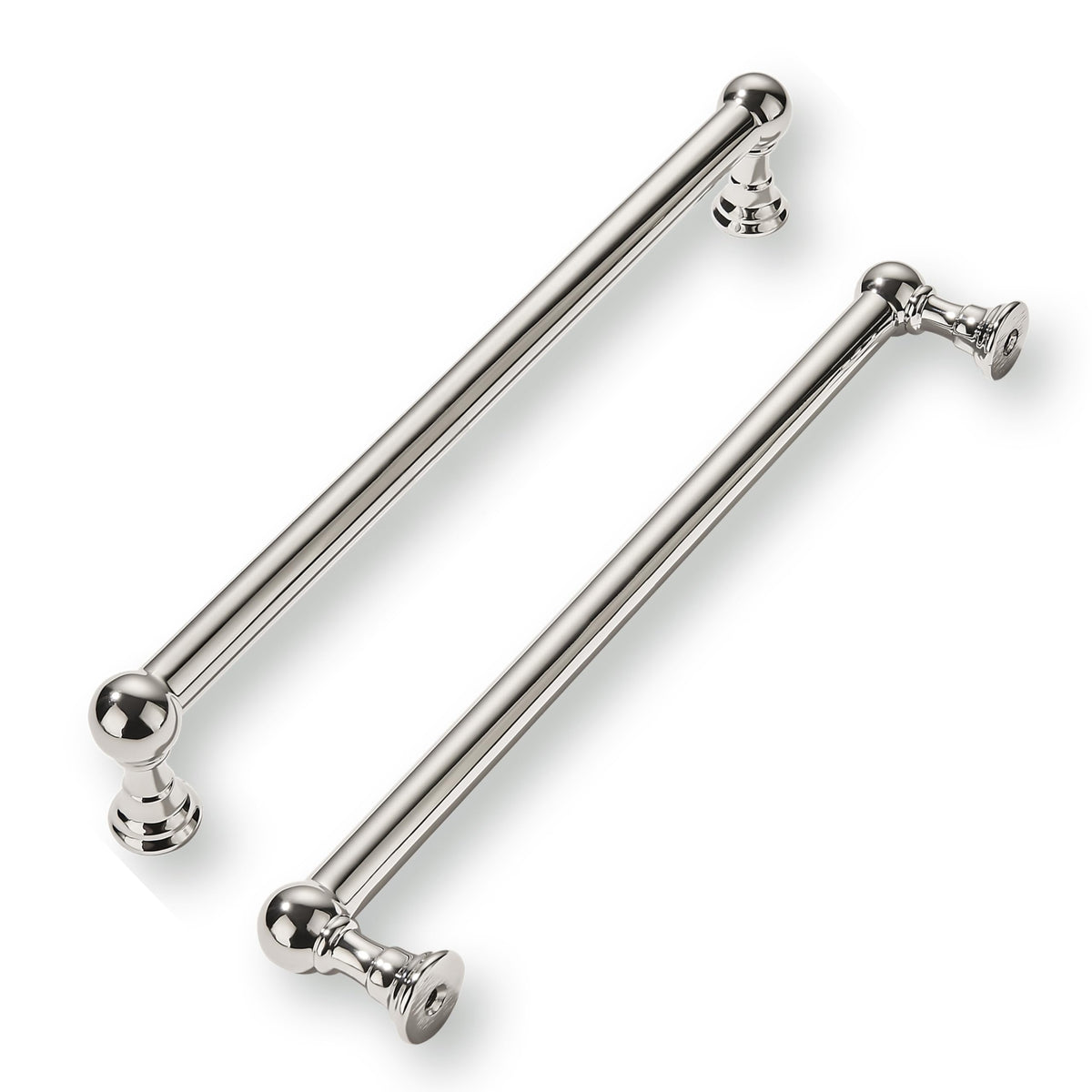 10 Pack 10 Inch Hole Center Polished Nickel Cabinet Pulls Heavy Duty Solid Cabinet Handles cabinets Dressers Kitchens