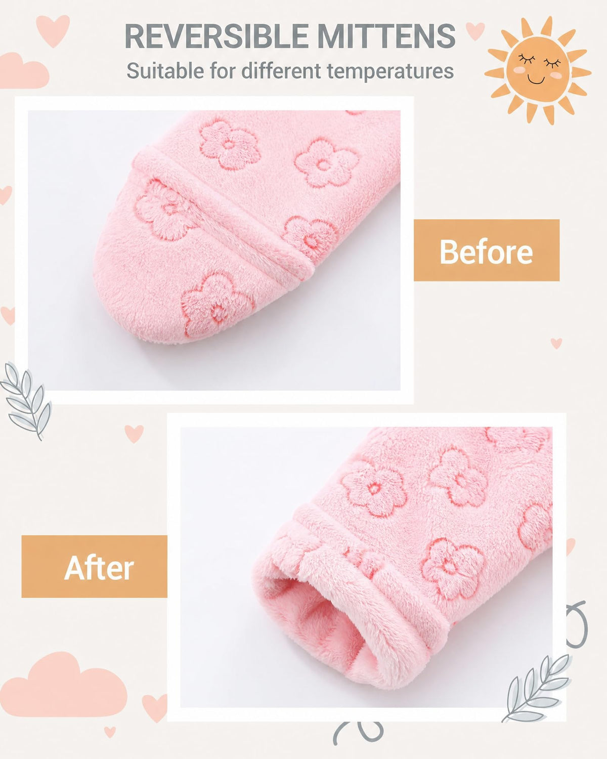 Baby Snowsuit Fleece Romper Newborn Bear Outfit Flower