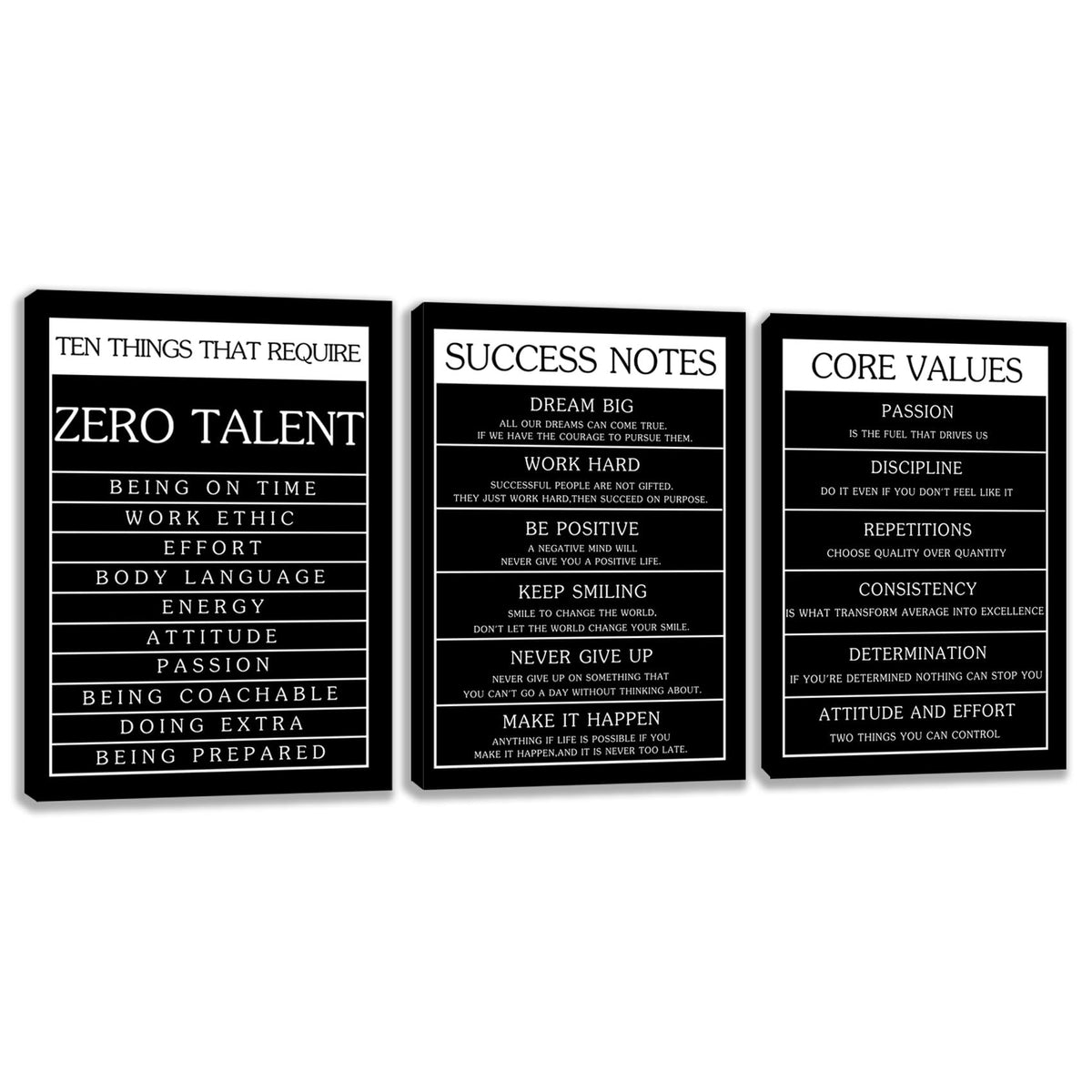 Motivational Wall Decor Paintings Inspirational Office Wall Decor Posters Prints 3 Pieces Bedroom Decor Living Room
