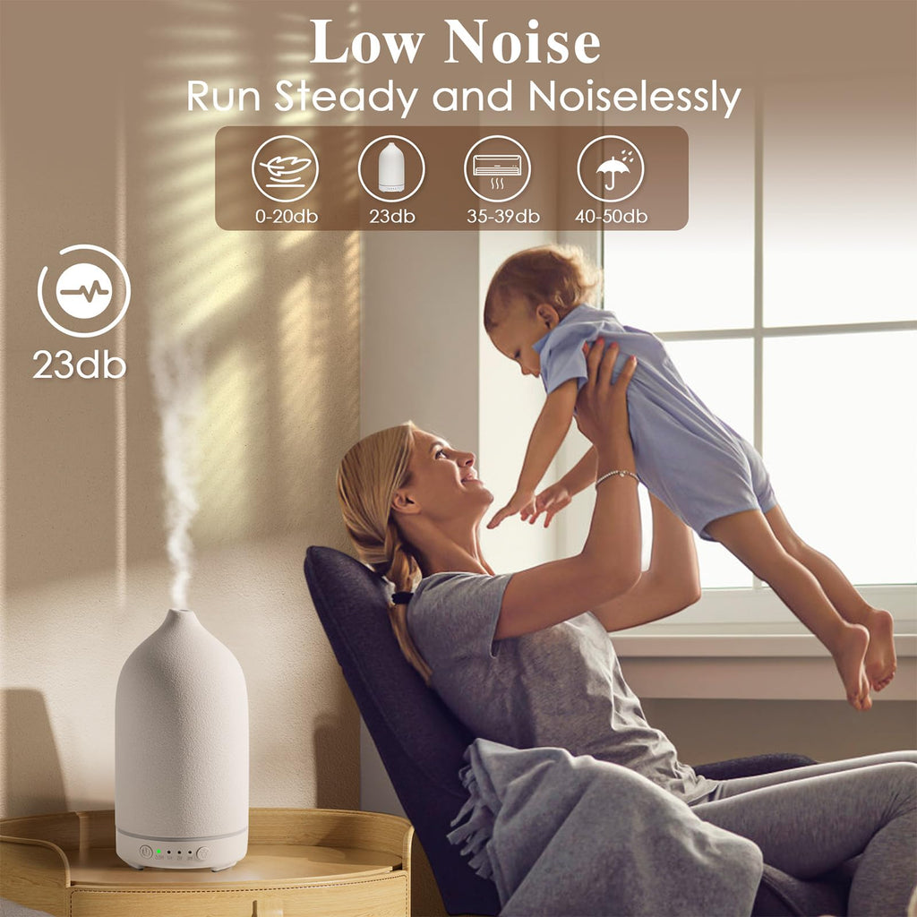Ceramic Essential Oil Diffuser Aromatherapy Diffuser Bedroom Room Cool Mist Humidifier Stone Air Diffusers