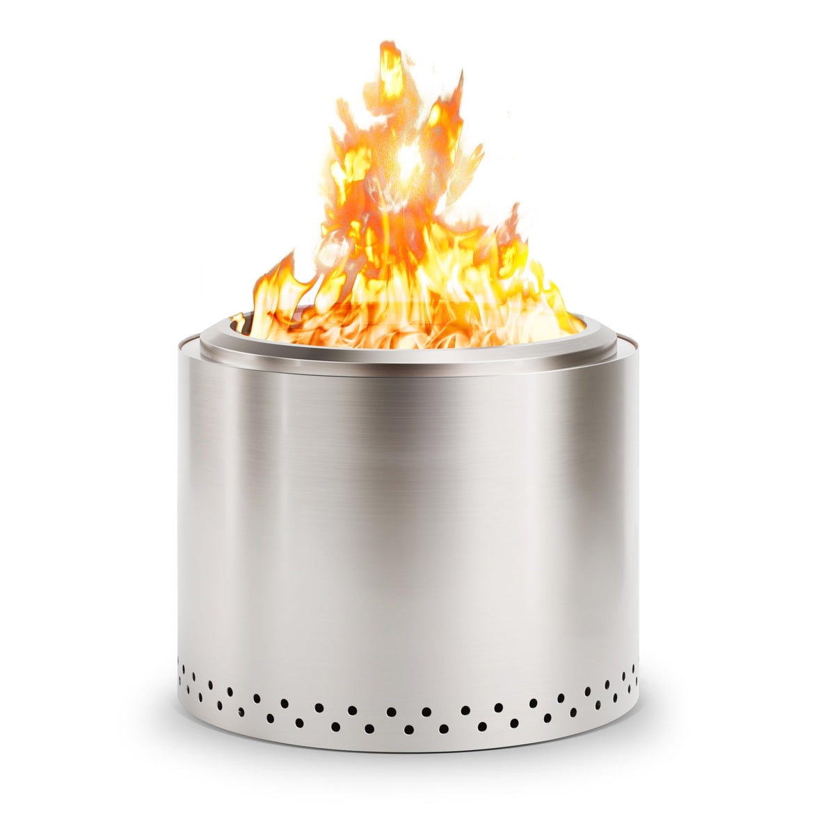 Smokeless Fire Pit, 19.7 inch Firepits for Outside with Removable Ash Pan