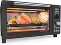 Bravo Pro Smart Air Fryer Toaster Oven Combo, Airfryer Convection Oven Countertop, 10-in-1 Functions with Quicker & Even Crisp Technology, 1800W, 50-450°F, PFAS-Free, 21QT, Black