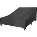 Outdoor Waterproof Double Chaise Lounge Cover Fit 82"L X 58"W X 34"H