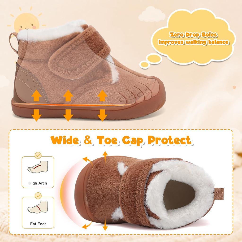 Baby Boy Girl Booties Toddler Slippers Winter Sock Shoes