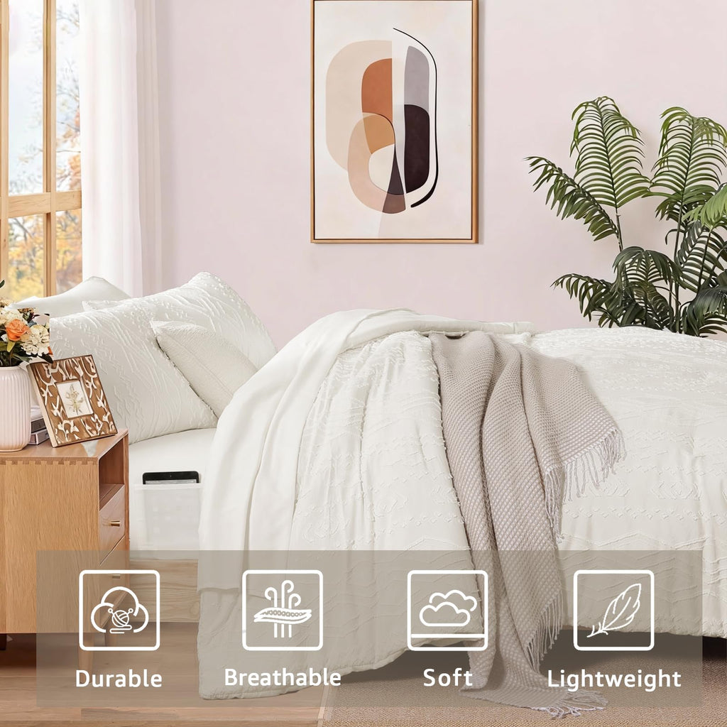 Comforter Set- 7 Pieces Tufted Bed in a Bag Bedding Sets