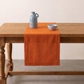100% Linen Table Runner 144 Inch Long, Cinnamon 14 x 144 in