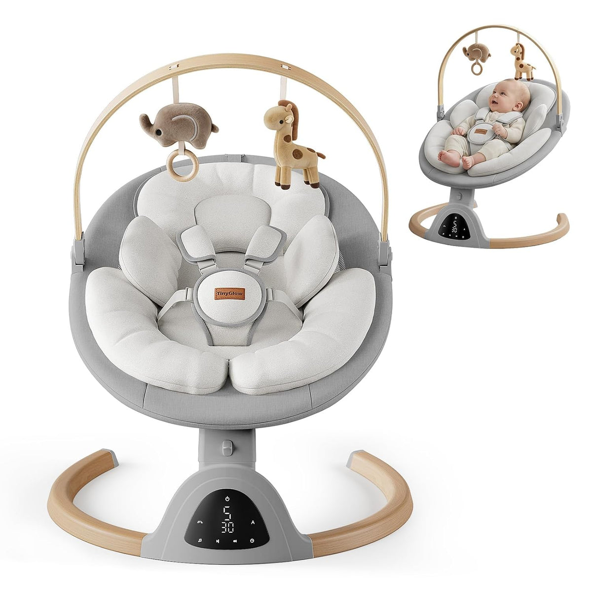 Baby Swings for Infants, Electric Baby Swing with Remote Control