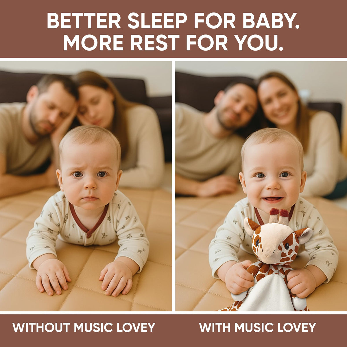 Baby Lovey Sound Machine - Lullaby & White Noise - Giraffe