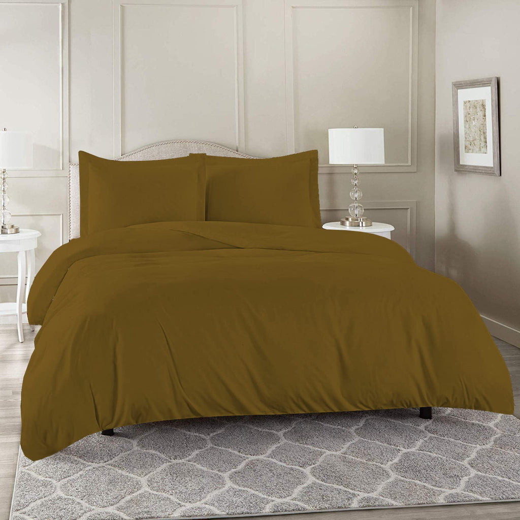 3 Piece Super King Plus Size (120" x 120") Inch Luxury Soft Duvet Cover Set 800 Thread Count 100% Egyptian Cotton