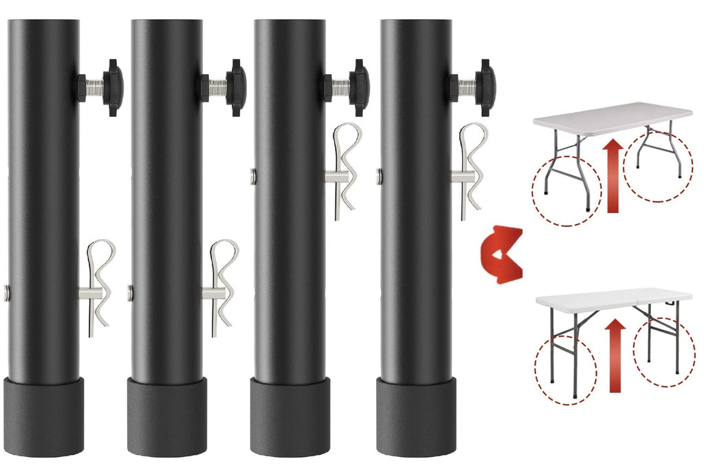 Folding Table Risers for Straight/Bent Leg