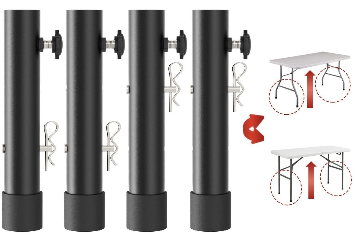 Folding Table Risers for Straight/Bent Leg