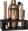 Cocktail Shaker Set: Bartender Kit Bar Mixology Cocktail Bar Set Plus E-Book with 30 Recipes - Set of 6