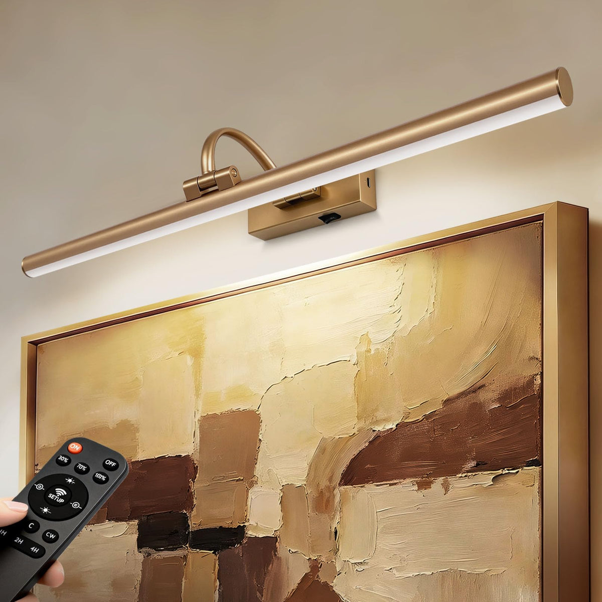 23.6" Gold Battery Picture Light for Wall Art