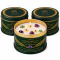 Sage Candle for Cleansing, 3 Pack Scented Candle Soy Candles with Crystals
