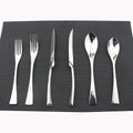 Flatware Set 18/10 Stainless Steel Mirror Polished Silver Cutlery - Silverware Utensil Set of Steak Knife Dinner Fork