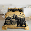 Bear Comforter Set Cabin Country Bear Bedding Set
