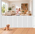120" Extra Wide Retractable Baby Gate, 43" Tall Dog Gate for Stairs