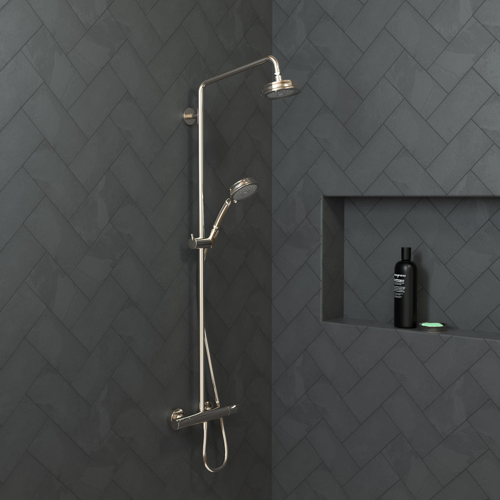 Croma 100 Classic 5-inch Showerhead Easy Install Classic 3-Spray Full, Pulsating Massage, Intense Turbo Easy Clean