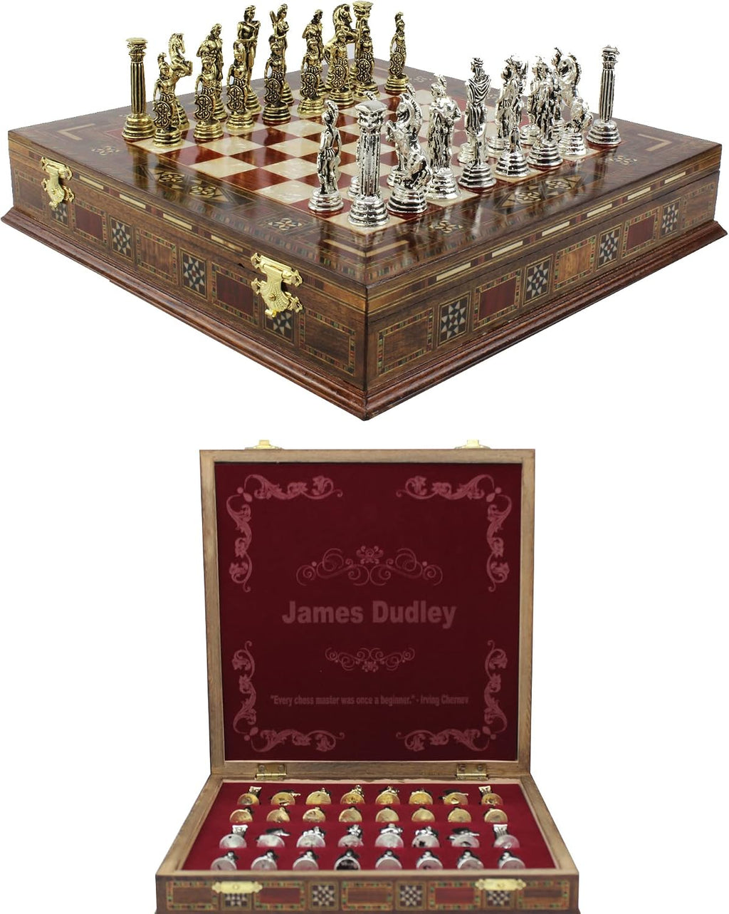 Gifts for Son, Birthday Gift from Parents to Son, Personalizable Chess Set as Gift from Mom and Dad to Son, Mother
