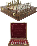Inches Custom Chess Set - Personalized Chess Set - Gift Idea for Son, Husband, Father and Anyone for Birthday - Set of 32