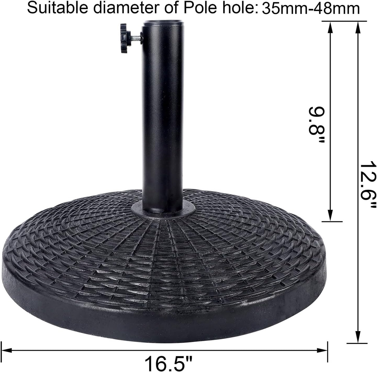 22 lbs Heavy Duty Patio Market Umbrella Base Stand
