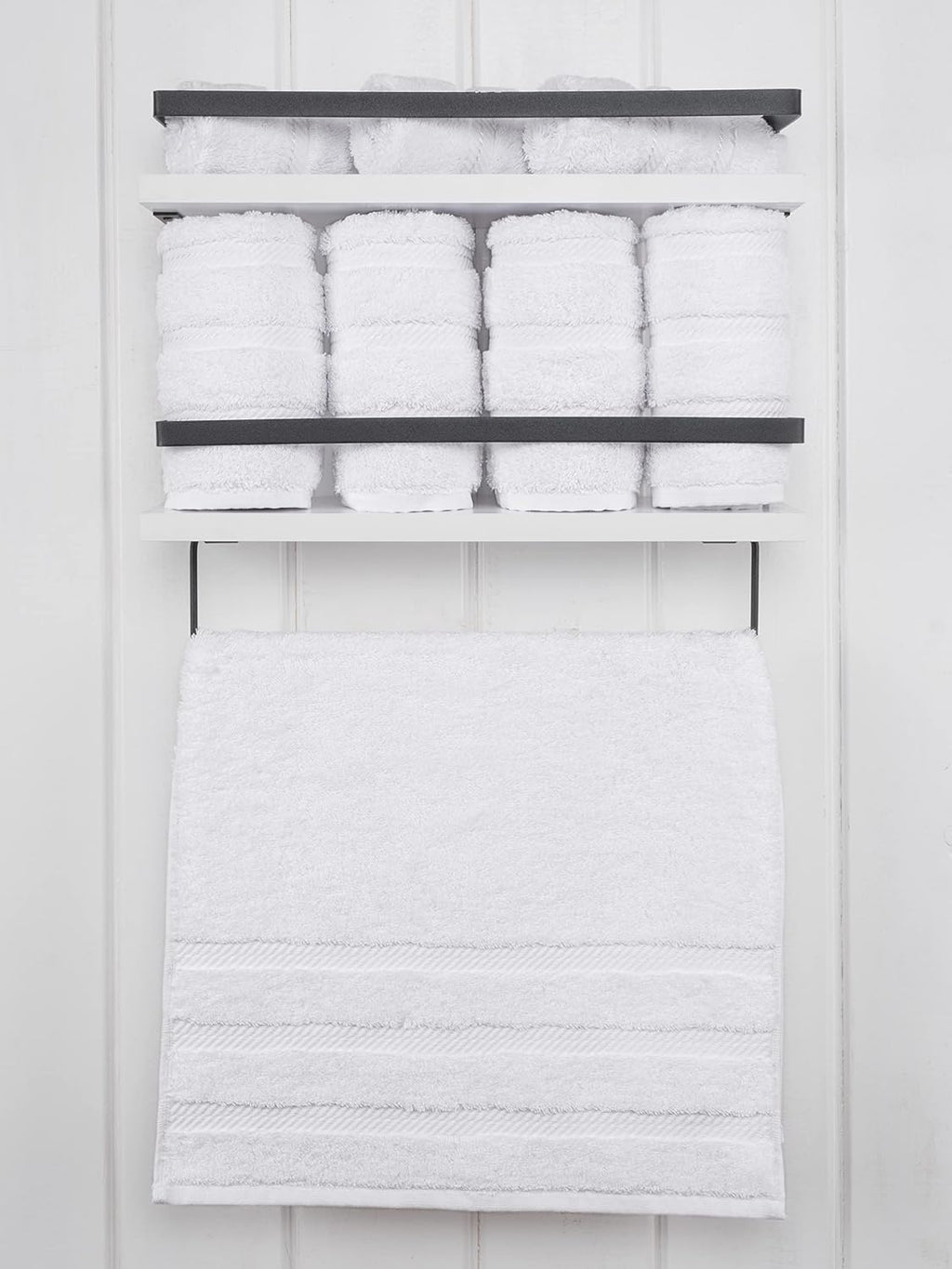 Soft Linen 100% Cotton Luxury Turkish Towels, 4 PC Hand Towel Set