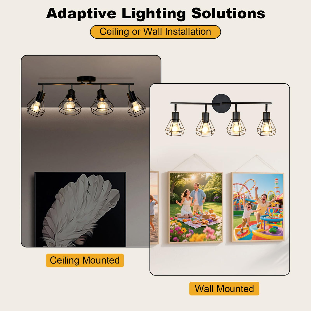 Track Lighting Farmhouse, Directional Ceiling Light Fixtures