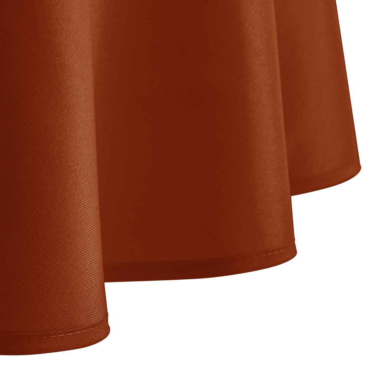 Round Tablecloth, 90 Inch, Rust, 1 Pack
