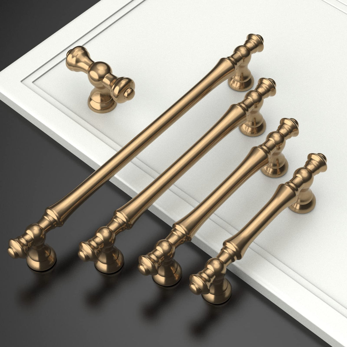 10 Pack Champagne Bronze Cabinet Pulls 5"