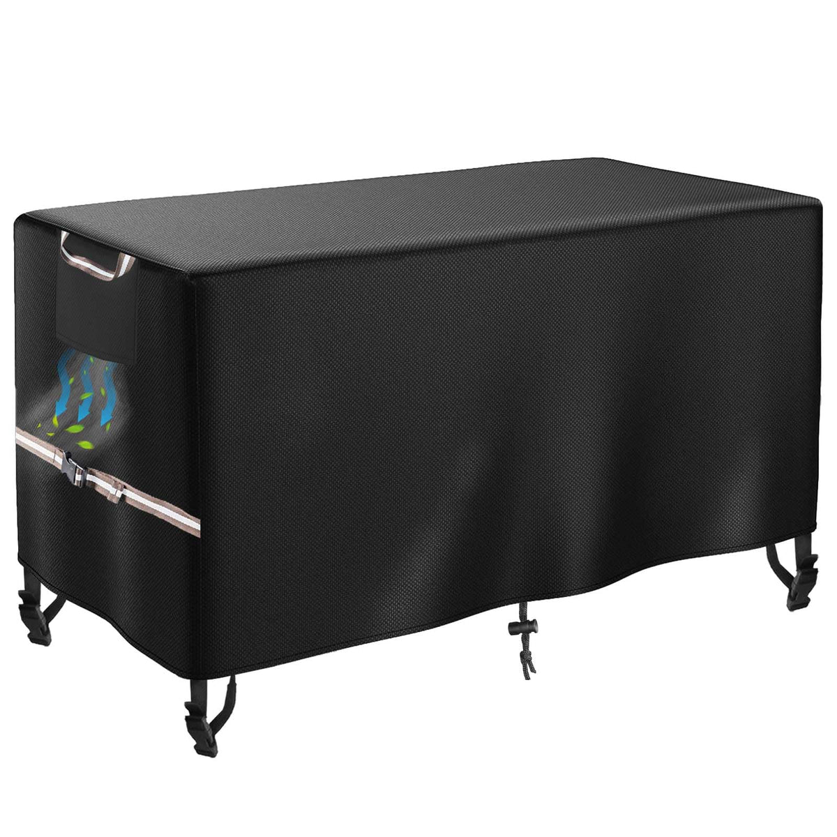 Rectangular Fire Pit Table Cover 48"L x 28"W, Waterproof, Heavy Duty
