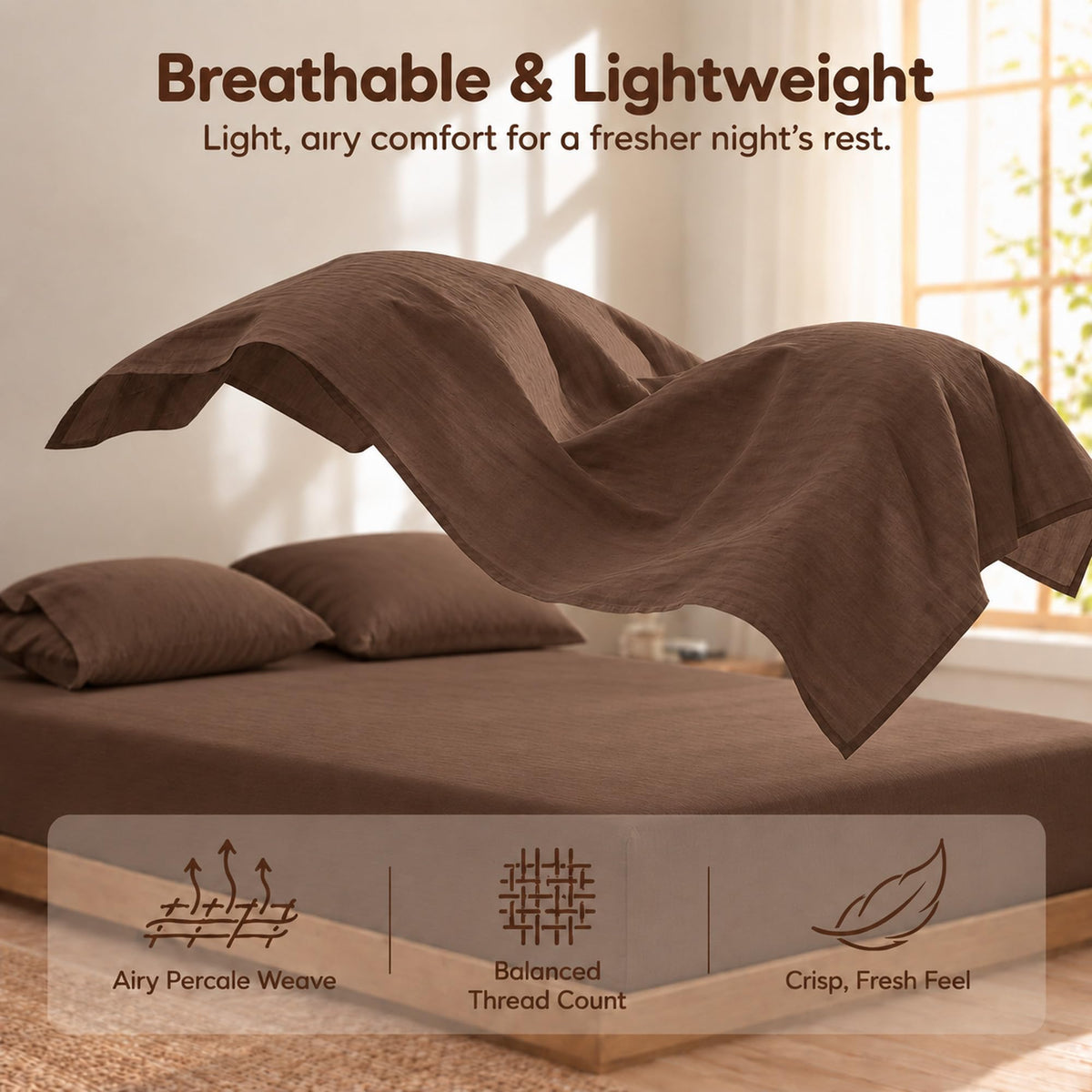 Cotton Sheets Set : Linen Feel Up to 19'' Extra Deep Pocket
