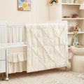 3-Piece Crib Bedding Set for Girls Boys - Ultra Soft & Skin Friendly Baby Bedding Crib Set Includes Crib Comforter