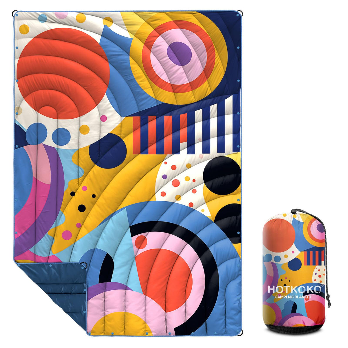 Camping Blanket, Puffy Printed Camping Blanket