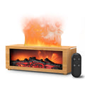 Essential Oil Diffuser Humidifier with Fireplace Flame Effect
